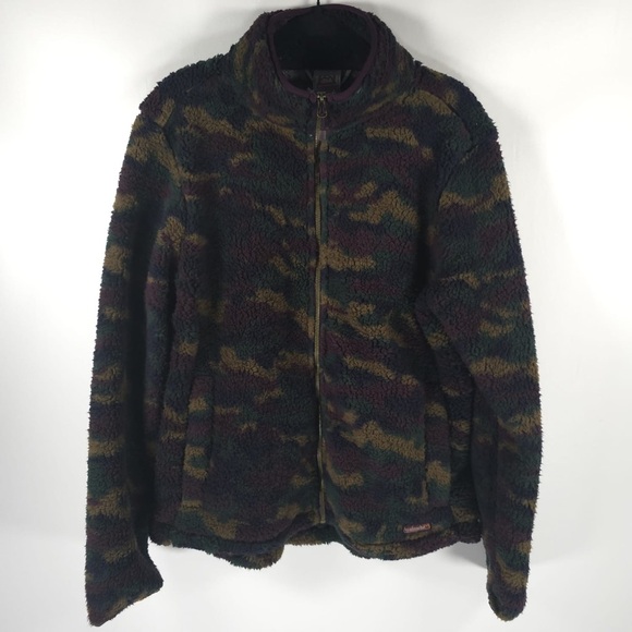NWT AVALANCHE Outdoor Soft Relaxed FullZip Teddy Camo Fleece Jacket CA851 MEDIUM - Picture 3 of 13